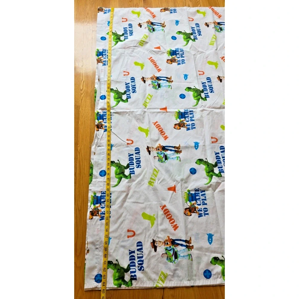 Pixar Toy Story VTG Twin Flat Sheet Woody Buzz Lightyear Disney Y2K Retro